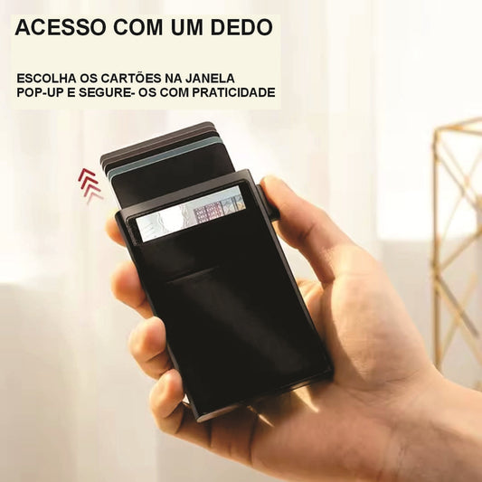 Porta-Cartões Antifurto RFID/NFC – Segurança e Praticidade