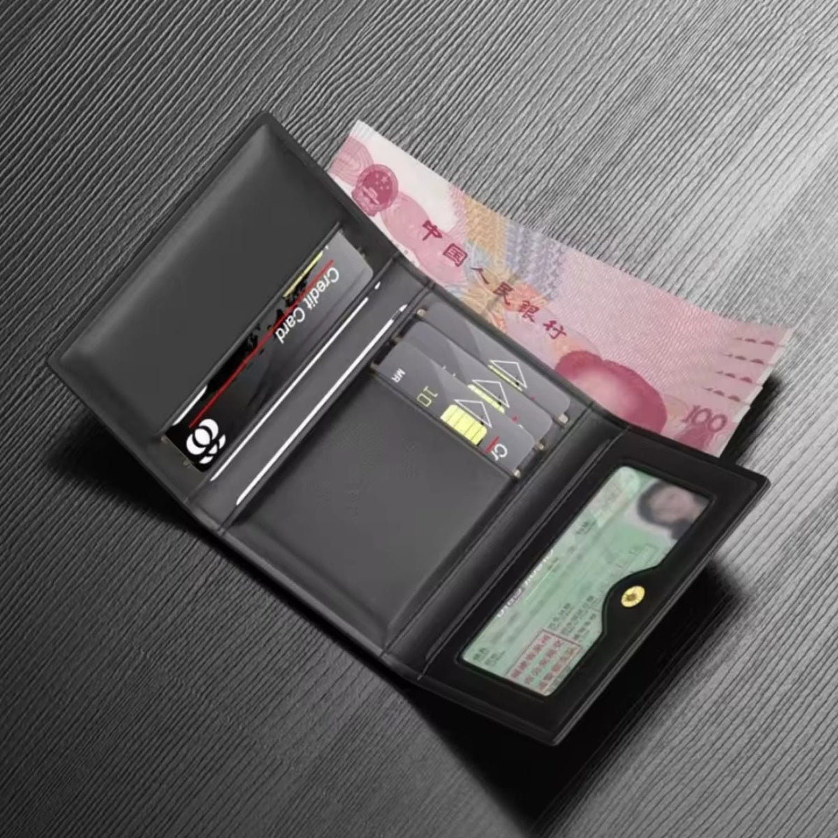 Carteira Slim com Botão – Elegância, Segurança e Organização