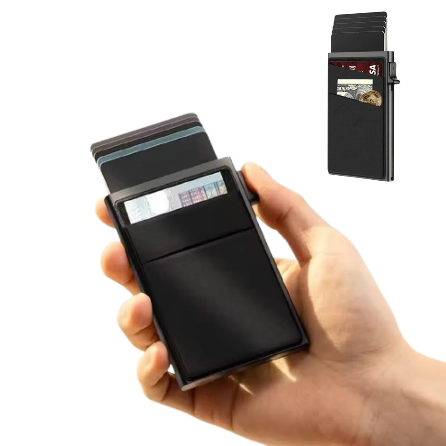 Porta-Cartões Antifurto RFID/NFC – Segurança e Praticidade