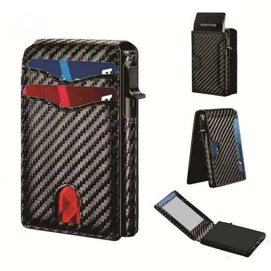 Carteira Slim com Proteção RFID – Compacta, Elegante e Segura