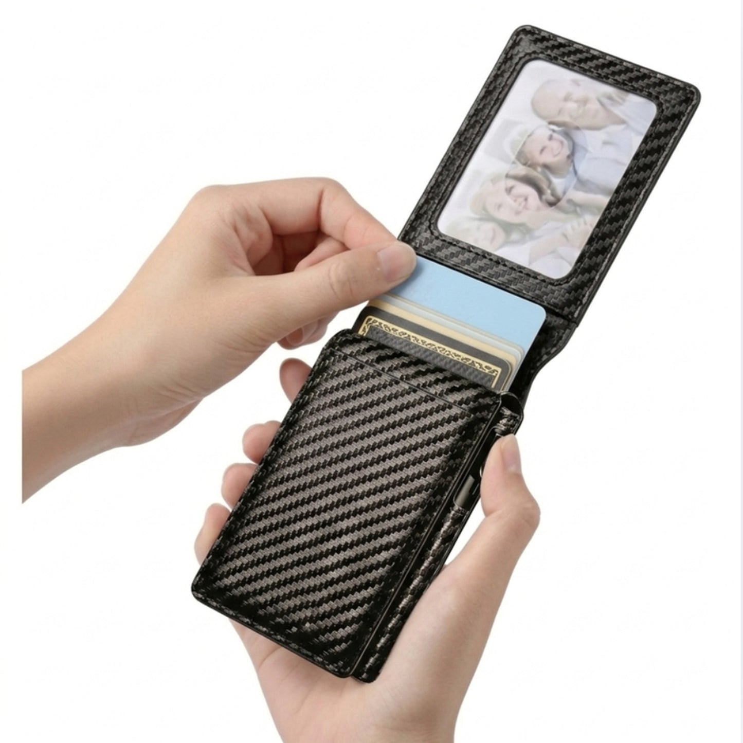 Carteira Slim com Proteção RFID – Compacta, Elegante e Segura