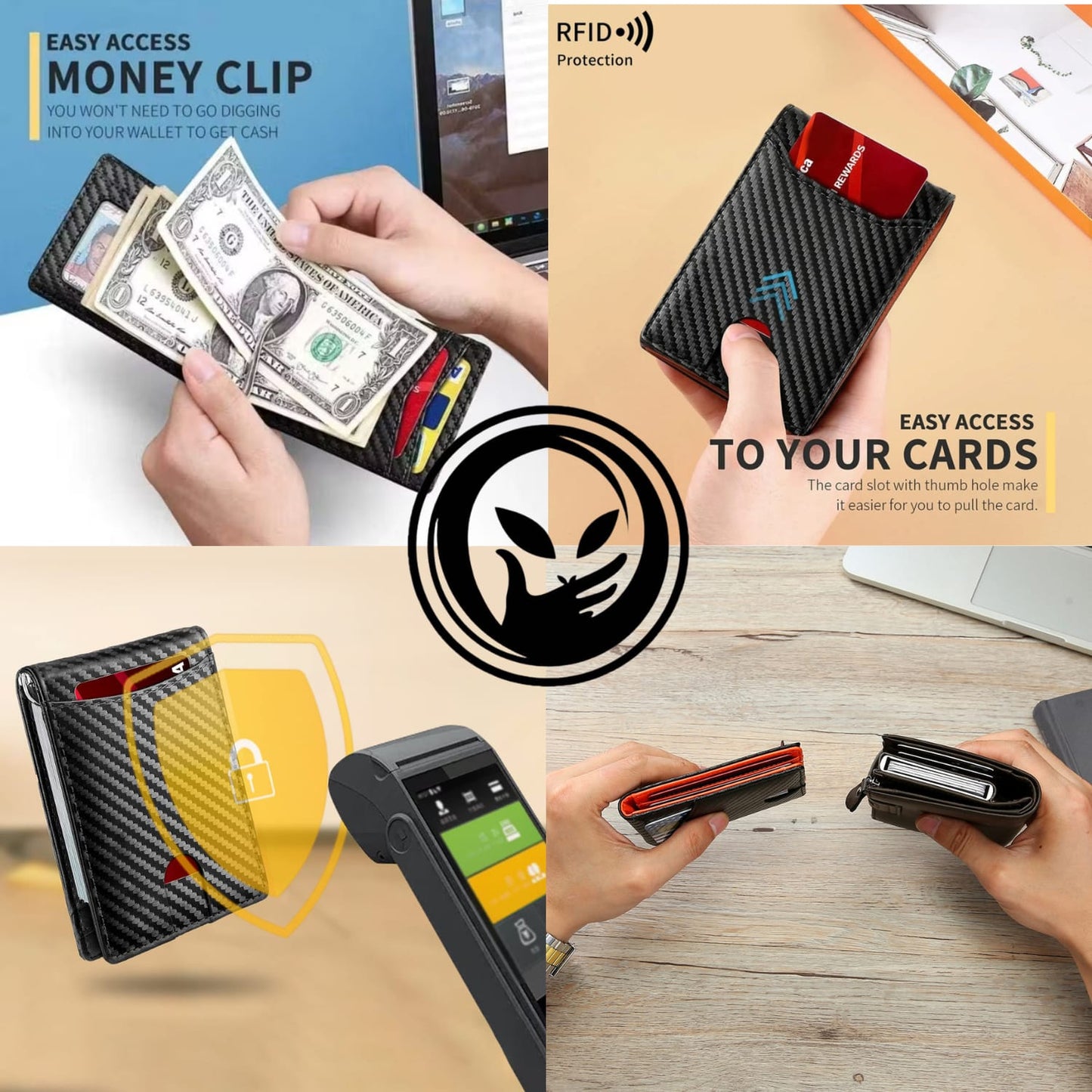 Carteira Masculina Antifurto RFID – Slim, Segura e Elegante