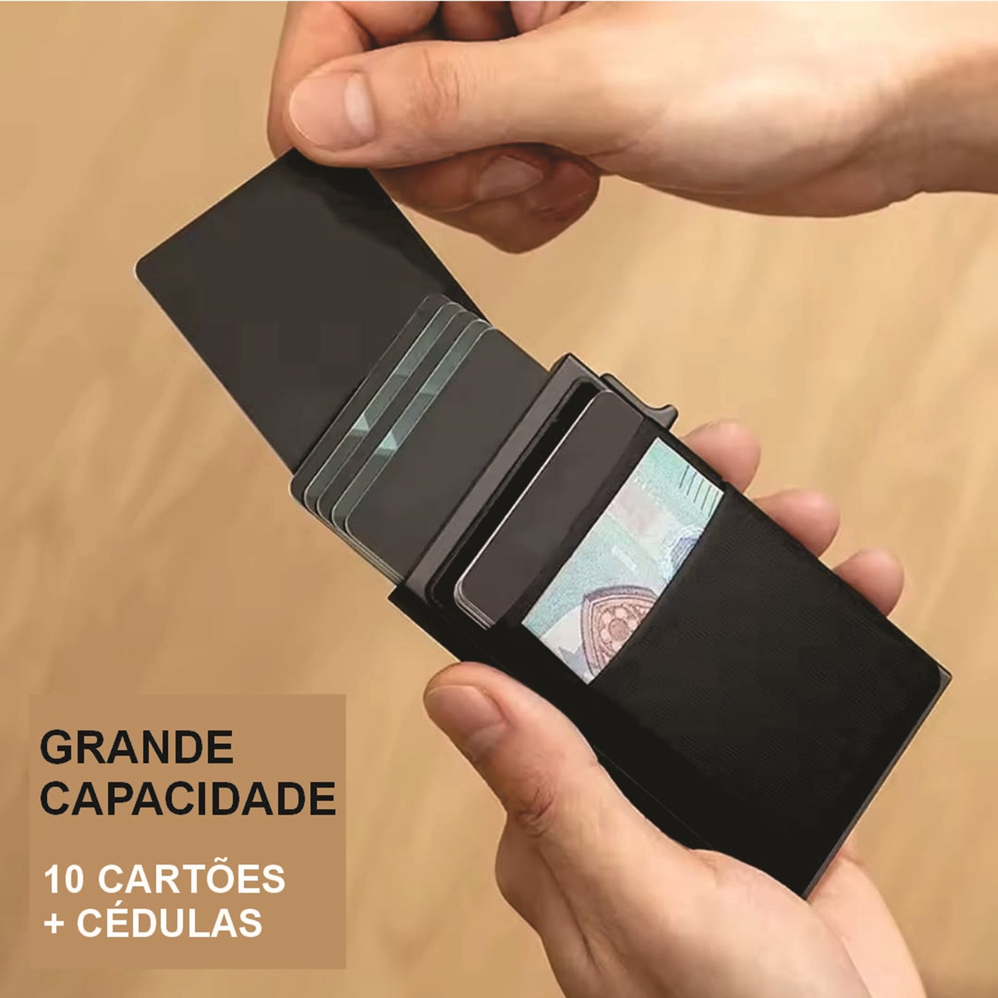 Porta-Cartões Antifurto RFID/NFC – Segurança e Praticidade