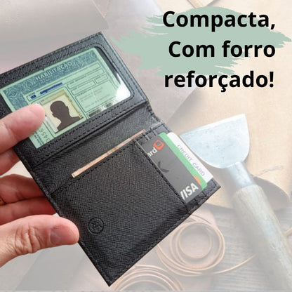 Carteira Slim Porta Cartão, CNH e RG Grande