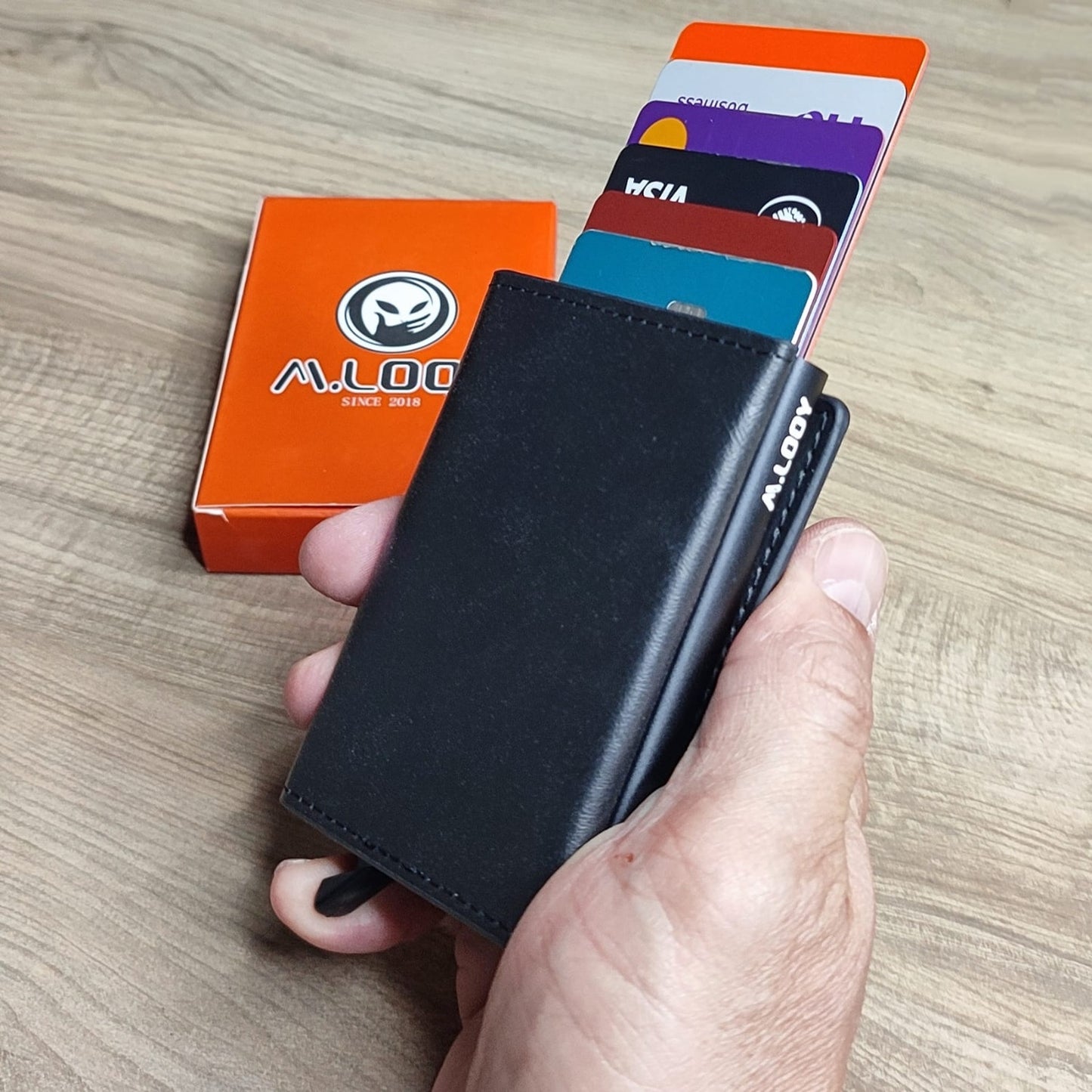 Carteira Antifurto RFID M.Looy com Fechamento Magnético
