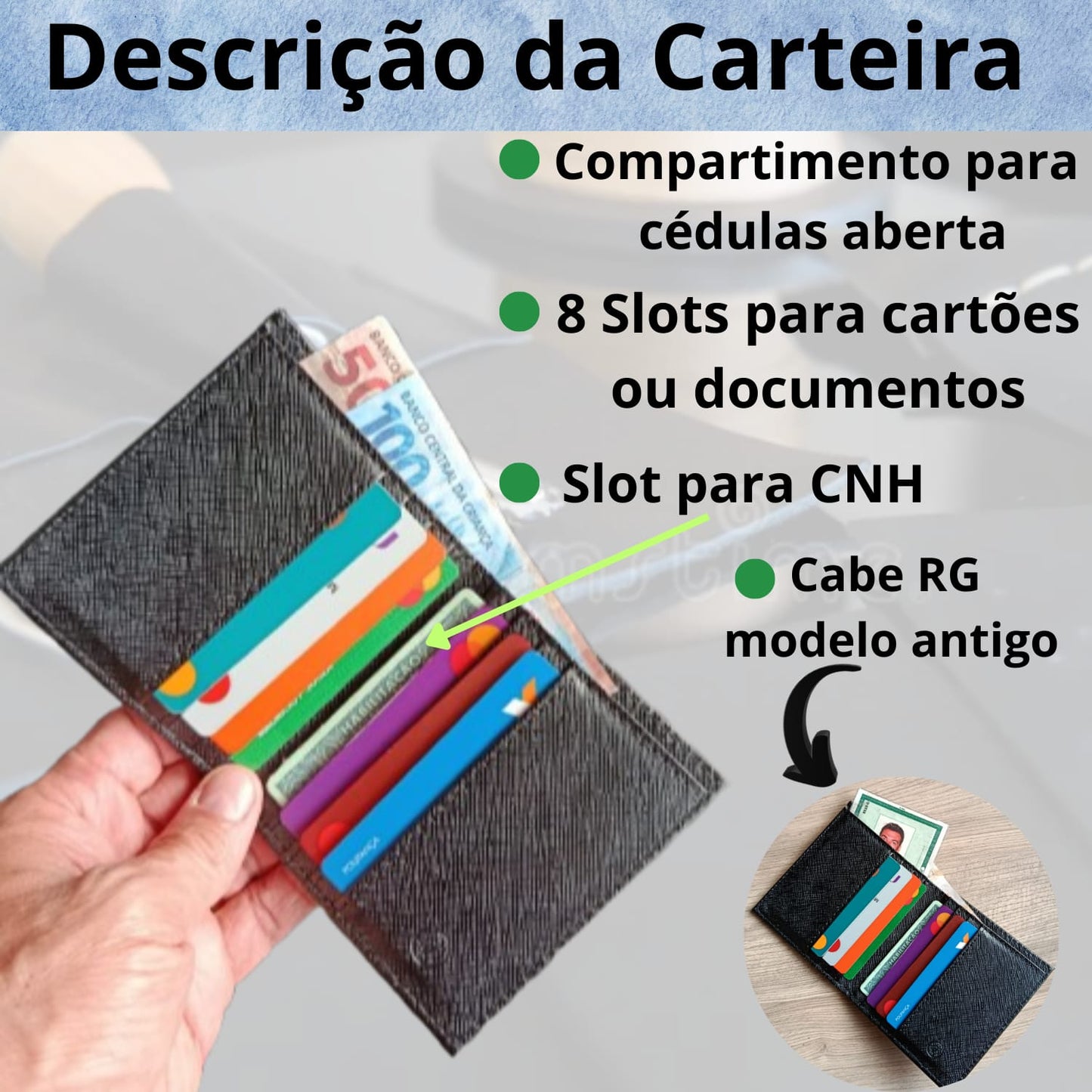 Carteira Slim Masculina – Compacta, Elegante e Funcional