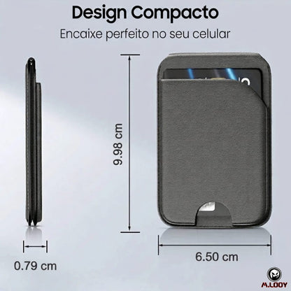 Carteira Magnética para iPhone com Suporte
