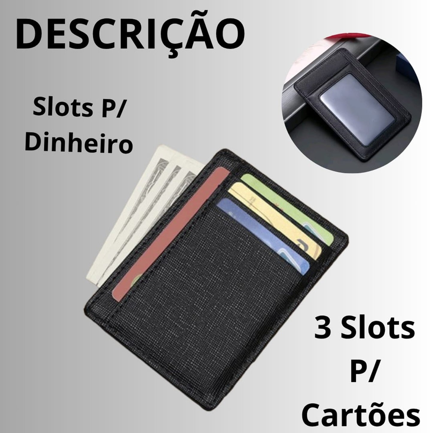 Carteira Slim Masculina – Compacta, Elegante e Funcional