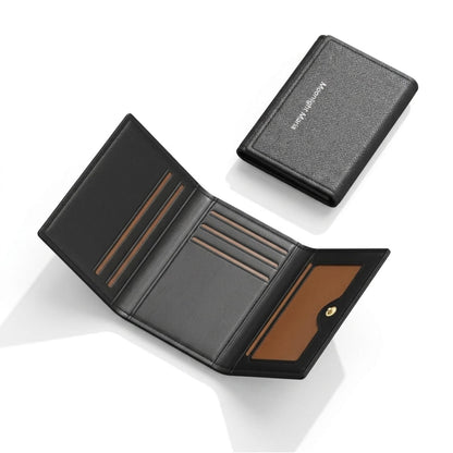 Carteira Slim com Botão – Elegância, Segurança e Organização