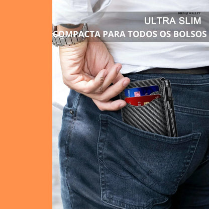 Carteira Slim com Proteção RFID – Compacta, Elegante e Segura